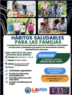 Healthy Habits workshop flyer